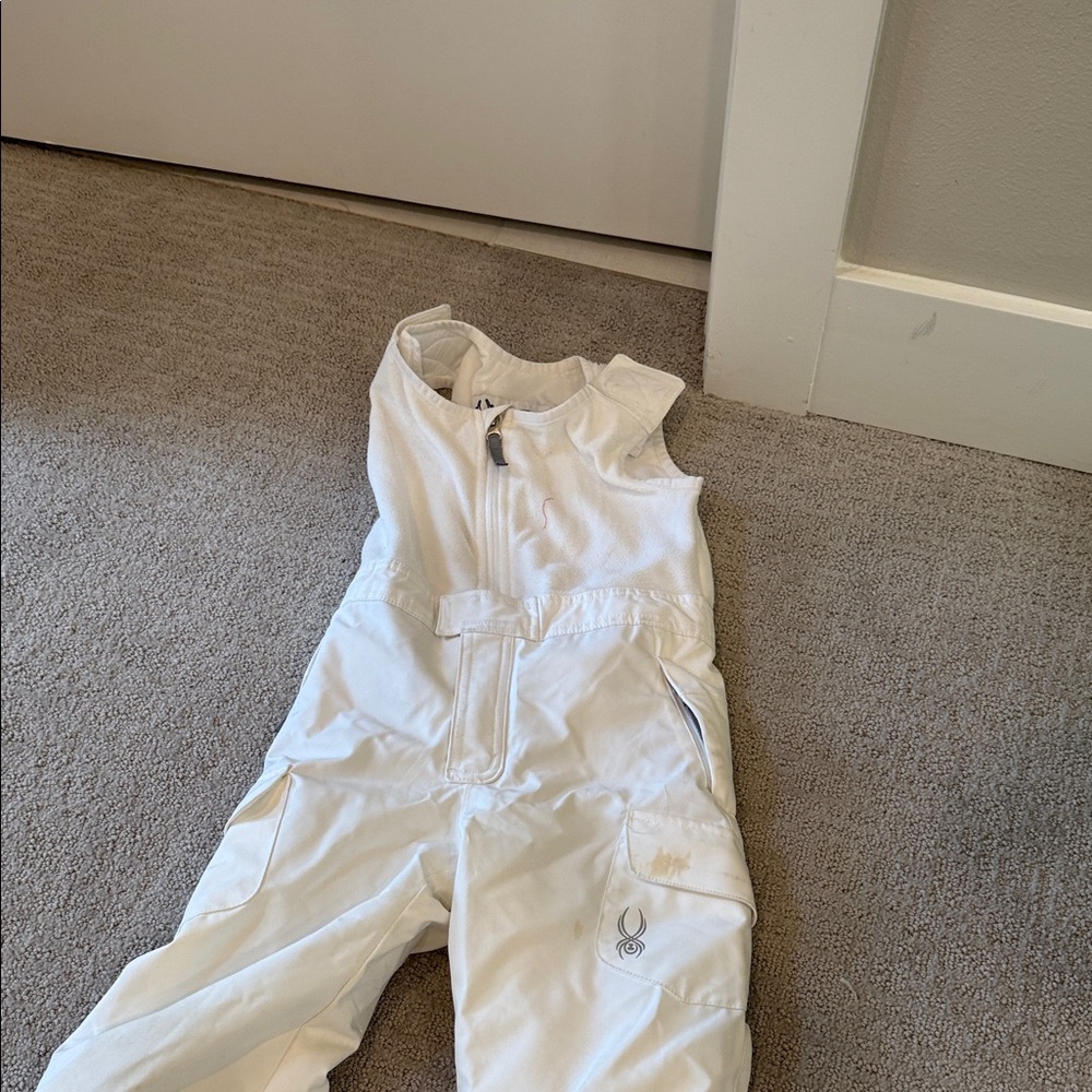 Spyder Kids White Overalls